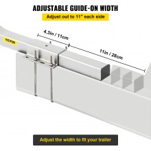 VEVOR Boat Trailer Guide-ons 47" Rustproof Trailer Guides w/Carpet-padded Boards