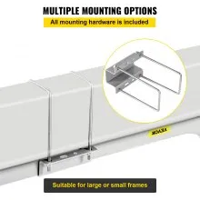 VEVOR Boat Trailer Guide-ons, 2PCS Rustproof Steel Trailer Guide ons, Trailer Guides with Carpet-Padded Boards, Mounting Parts Included, for Ski Boat, Fishing Boat or Sailboat Trailer