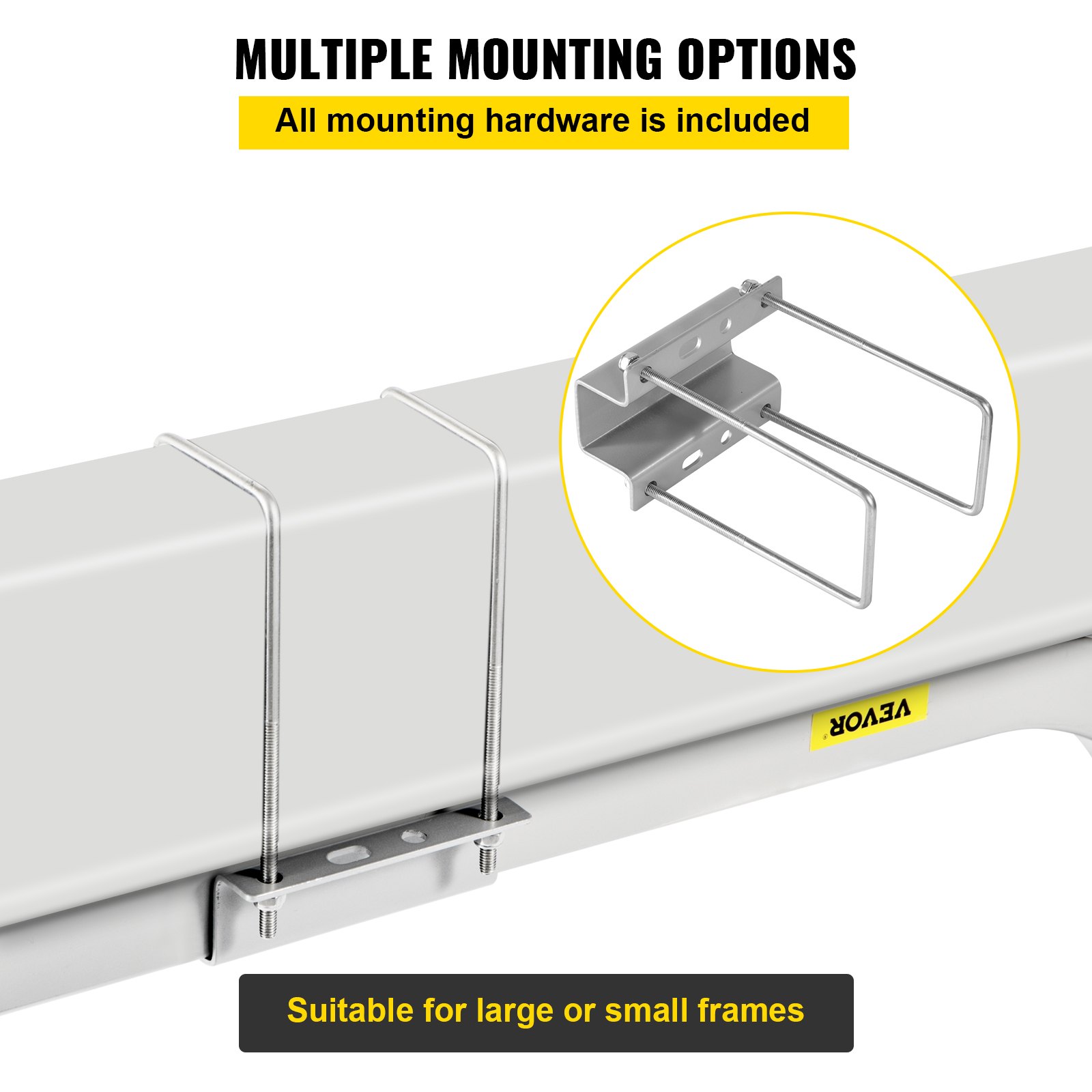 VEVOR Boat Trailer Guide-on 45" π-shape Trailer Guide on w/Carpet-padded Boards