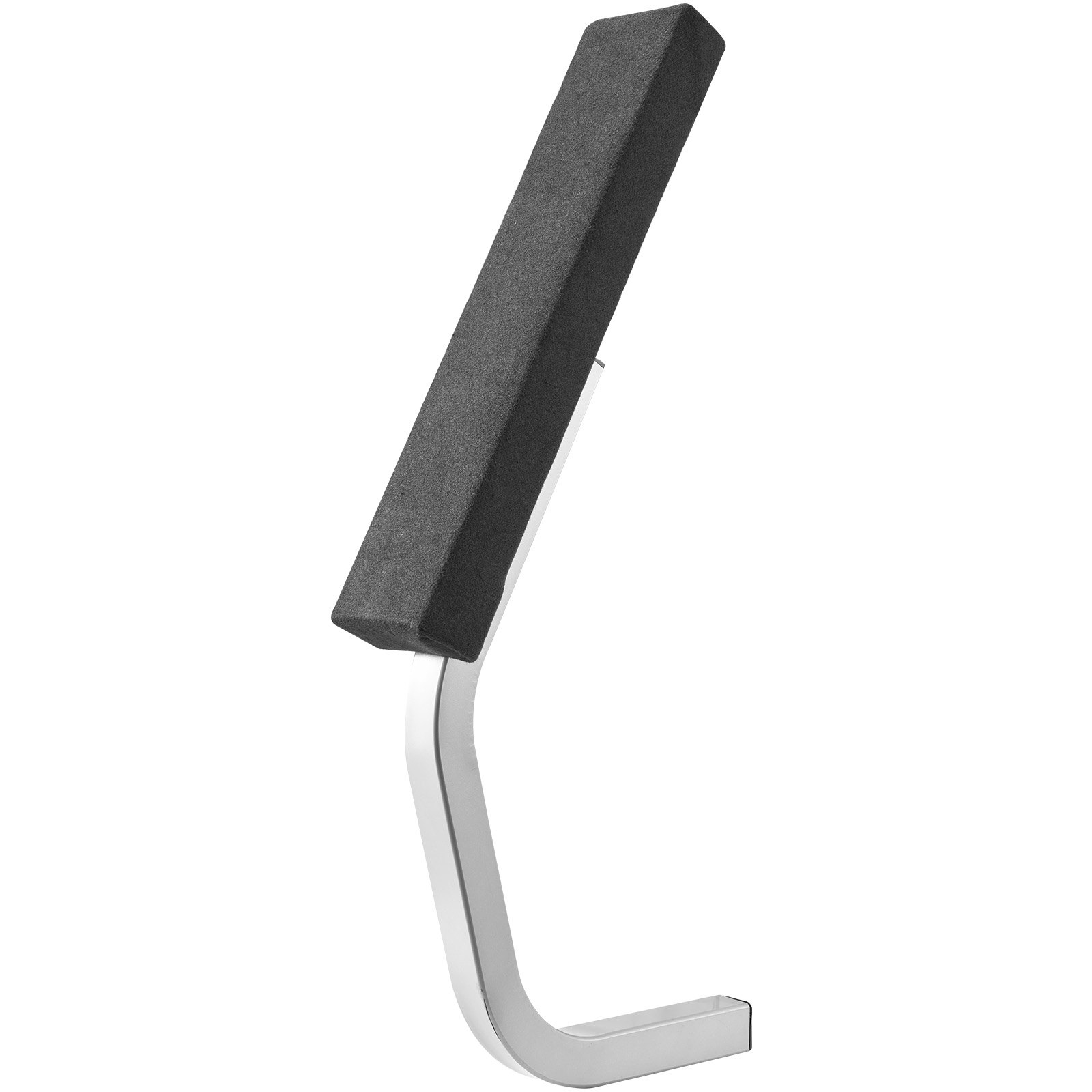 VEVOR boat trailer guide with black padded support and silver bracket.