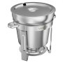VEVOR 1 Pack Soup Chafer, Chafing Dish for Buffet Set,10.4L Stainless Steel, Catering Marmite for Banquet Party Wedding, Round Buffet Server and Soup Warmer, with Pot, Ladle, and Fuel Holder
