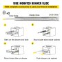 VEVOR heavy duty drawer slides installation steps with complete accessories.