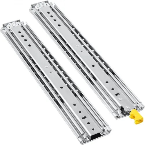 HLC Heavy Duty Locking Drawer Slides 28 Inch 1 Pair Full Extension Drawer Slides With Lock 250 Lb Load Capacity 3 Fold Full Extension Side Mount Ball Bearing Industrial Locking Rail 28 Silver HLC Heavy Duty Locking Drawer Slides 28 Inch 1 Pair Full Extension Drawer Slides With Lock 250 Lb Load Capacity 3 Fold Full Extension Side Mount Ball Bearing Industrial Locking Rail 28 Silver