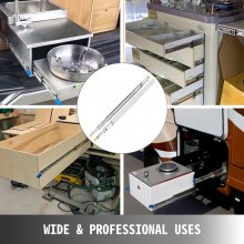 VEVOR Heavy Duty Drawer Slides 28" Length, Locking Drawer Slides 500lbs Load Capacity Long Full Extension Drawer Slide 1 Pair Side Mount Ball Bearing Drawer Glides Push to Open Drawer Runners Rail