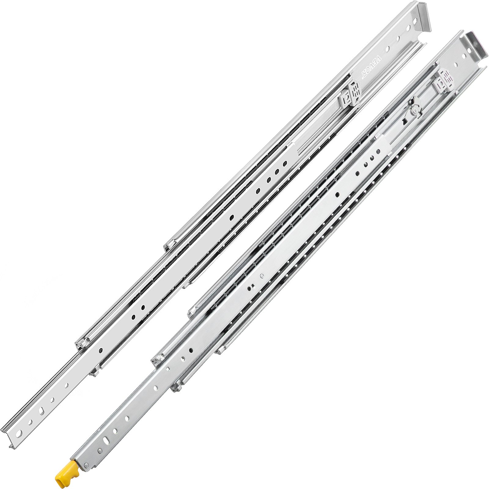 VEVOR heavy duty drawer slides with reinforced steel construction and smooth operation.