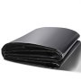 folded black VEVOR pond liner, smooth texture, ready for installation.