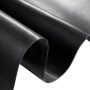 black VEVOR pond liner with smooth, flexible surface, ready for water containment and landscaping.