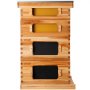 VEVOR Beehive Box Kit Bee Honey Hive 40 Frames 2 Deep 2 Medium Natural Fir Wood