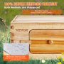 VEVOR Bee Hive 30 Frame Bee Hives Starter Kit, Beeswax Coated Wood Cedar, 2 Deep + 1 Medium Bee Boxes Kit Langstroth Beehive, Διαφανή ακρυλικά παράθυρα με βάση για αρχάριους επαγγελματίες μελισσοκόμους