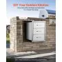 VEVOR Outdoor Kitchen Drawers 16" W x 21.5" H x 18" D, Flush Mount Triple Access BBQ Drawers with Stainless Steel Handle, BBQ Island Drawers for Outdoor Kitchens or BBQ Island Patio Grill Station