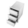 VEVOR 201 Stainless Steel Triple Access Drawer Outdoor Kitchen BBQ Island 48.3 cm x 66 cm