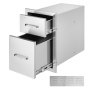 Chest of Drawers 20.4X10.8X18.1 Inch Stainless Steel 201
