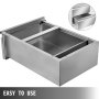 Stainless Steel Single Outdoor Kitchen Bbq Island 37 X 20 Cm Table Drawer