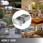 Stainless Steel Single Outdoor Kitchen Bbq Island 37 X 20 Cm Table Drawer