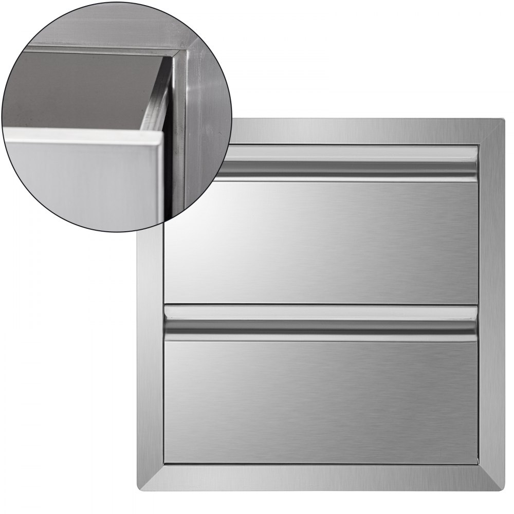 VEVOR Stainless Steel Outdoor Kitchen Drawers, Drawers Outdoor 490x 490mm