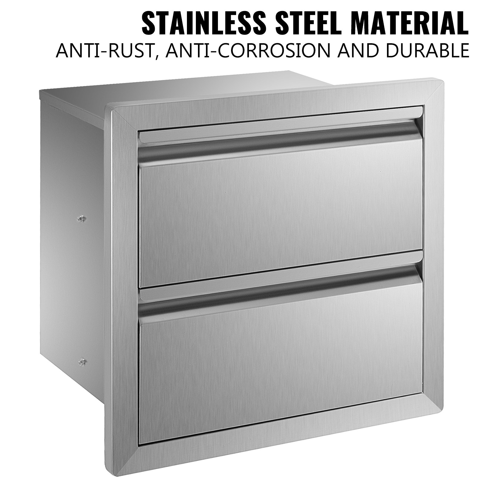 VEVOR Stainless Steel Outdoor Kitchen Drawers, Drawers Outdoor 490x 490mm