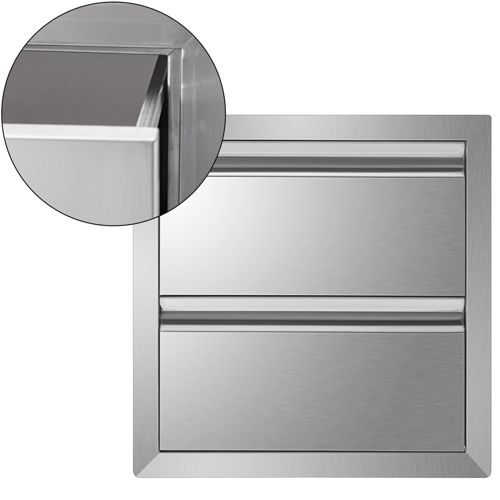 VEVOR Stainless Steel Outdoor Kitchen Drawers, Drawers Outdoor 490x 490mm