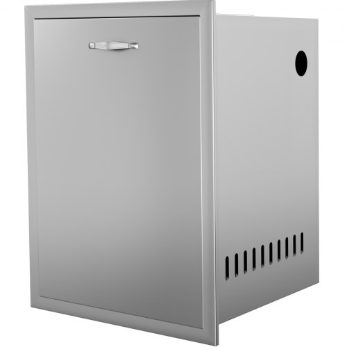 Stainless Steel Built-In Propane Tank Drawer / Trash Drawer Lower Sliding Rails Waterproof