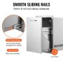 VEVOR outdoor kitchen drawer with smooth sliding rails and self-locking design