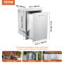VEVOR Outdoor Kitchen Propane Tank Drawer 16Wx22Hx16D Inch Stainless Steel Pull Out Trash Drawer with Handle for Outdoor Kitchen BBQ Island