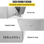 VEVOR Outdoor Kitchen Propane Tank Drawer 16Wx22Hx16D Inch Stainless Steel Pull Out Trash Drawer with Handle for Outdoor Kitchen BBQ Island