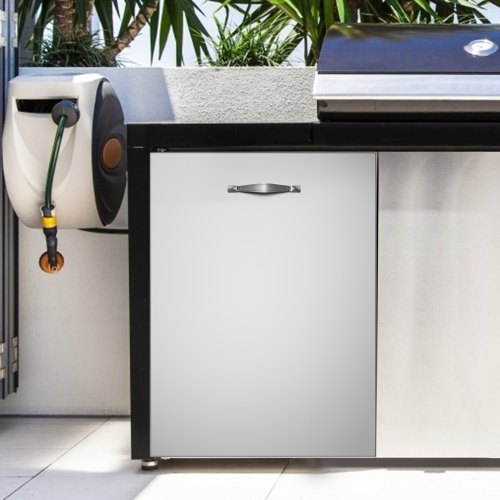 Pull Out Trash Drawer 17.7"x22.8" Trash Bin Stainless Outdoor Kitchen BBQ Island