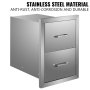 Vevor Stainless Steel Outdoor Kitchen Drawers, Drawers Outdoor 15.2 X 22.2 Inch