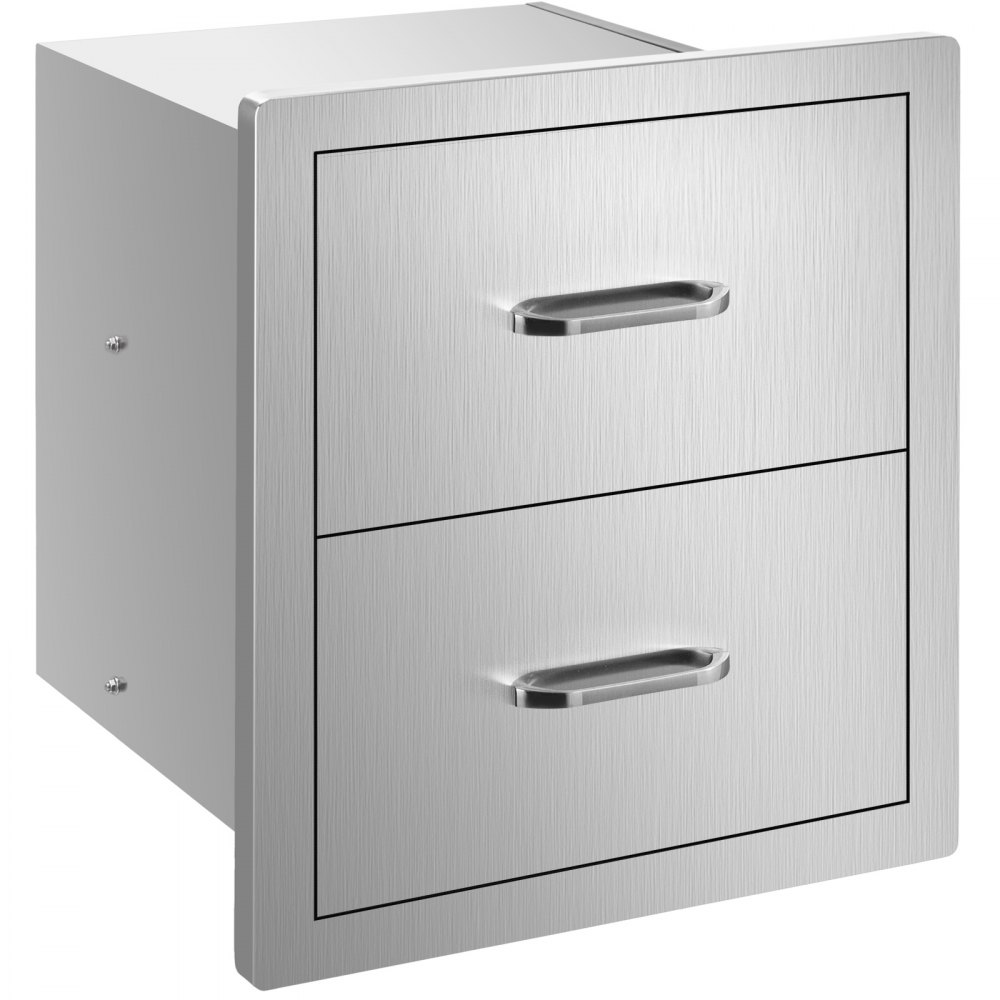 VEVOR BBQ Double Drawer 46x54CM Chest Of Drawer Outdoor Kitchen Outdoor Grilling