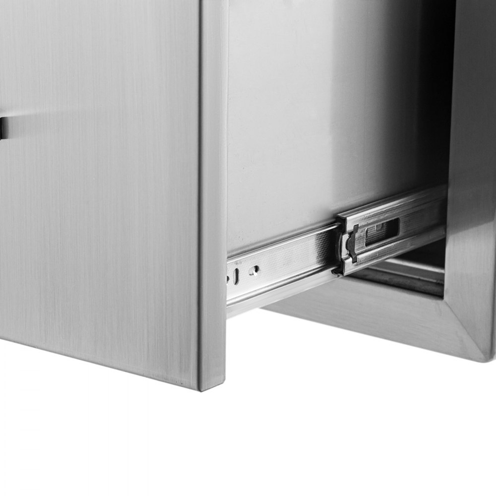 VEVOR BBQ Double Drawer 46x54CM Chest Of Drawer Outdoor Kitchen Outdoor Grilling