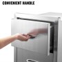 VEVOR BBQ Double Drawer 46x54CM Chest Of Drawer Outdoor Kitchen Outdoor Grilling