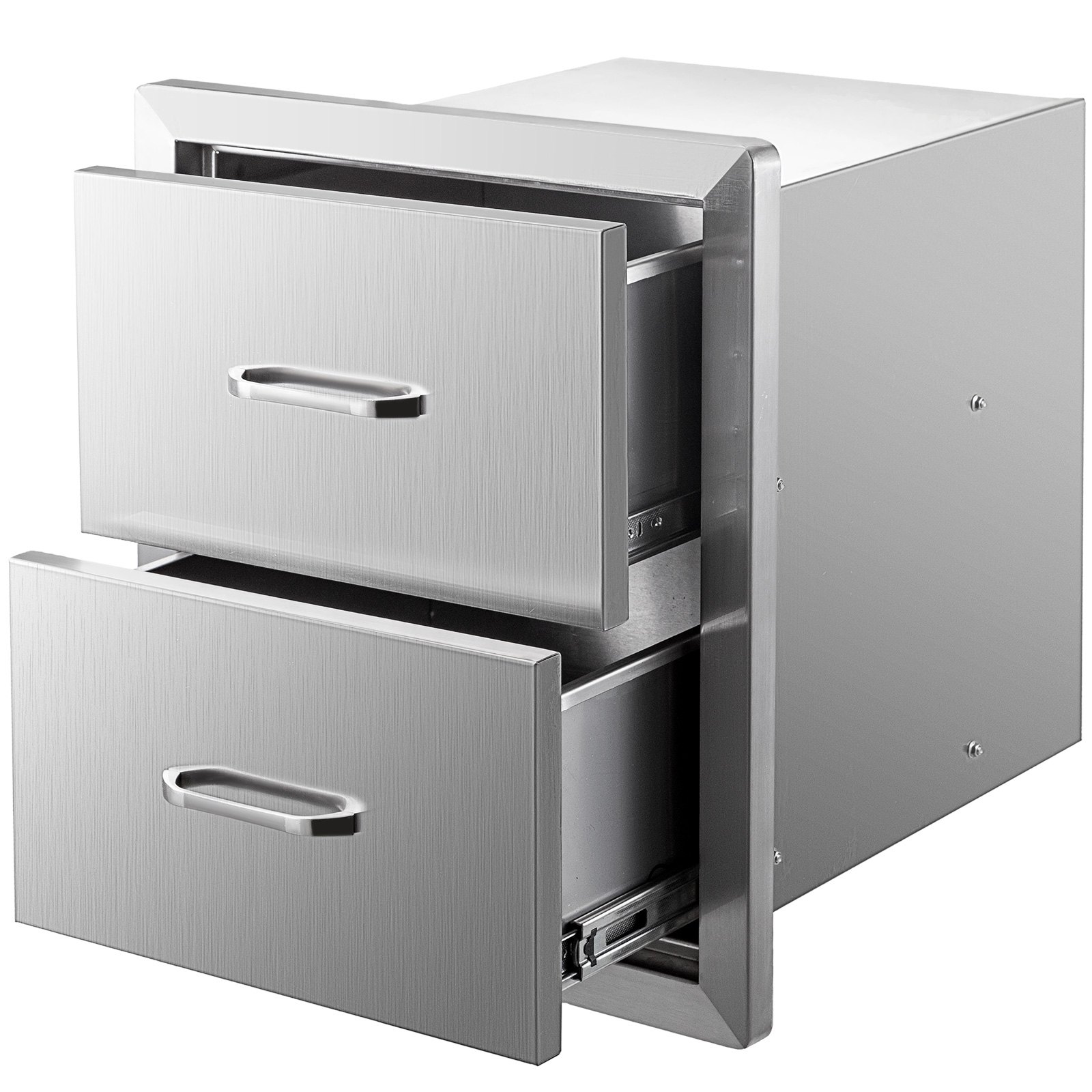 VEVOR BBQ Double Drawer 46x54CM Chest Of Drawer Outdoor Kitchen Outdoor Grilling