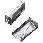 Soportes para rieles de cajón VEVOR, 10 pares de rieles para rieles laterales con rodamientos de bolas de 45 kg, soporte resistente para cajones de aparador, pieza de repuesto para bricolaje en la cocina.