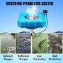 VEVOR Lake Fountain Aerating Pond Fountain with 110V 1/2HP Stainless Steel Motor