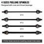 VEVOR 28 PCS Sleeve Kit Pull and Press, 45# Steel Removal Installation Bushes Bearings Tool Kit, Bush Insertion Sleeve Tool Set λειτουργεί στα περισσότερα αυτοκίνητα και κινητήρες LCV, HGV