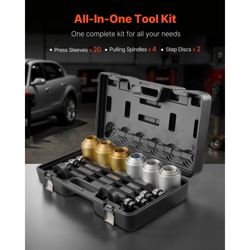 Aazon.co: VEVOR Pull And Press Sleeve Kit 27 PCS, Steel Bush Bearing