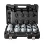 VEVOR Pull and Press Sleeve Kit, 28 PCS, Steel Bush Removal Insertion Sleeve Tools with Carrying Case, Compatible with LCV and HGV Engines, for Removing and Installing Bushings, Bearings, and Seals