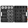 VEVOR 28 PCS Pull and Press Sleeve Kit, Steel Bush Bearing Removal and Installation Set, Bush Removal Insertion Sleeve Tools with Carrying Case, Multi-Vehicle Compatibility for LCV and HGV Engines