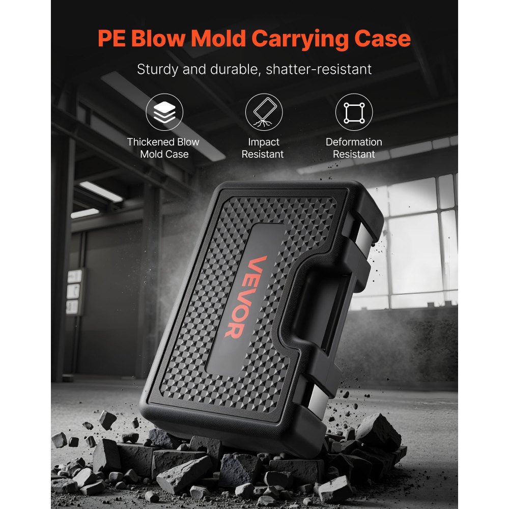 VEVOR Pull and Press Sleeve Kit, 36 PCS, Steel Bush Removal Insertion Sleeve Tools with Carrying Case, Compatible with LCV and HGV Engines, for Removing and Installing Bushings, Bearings, and Seals