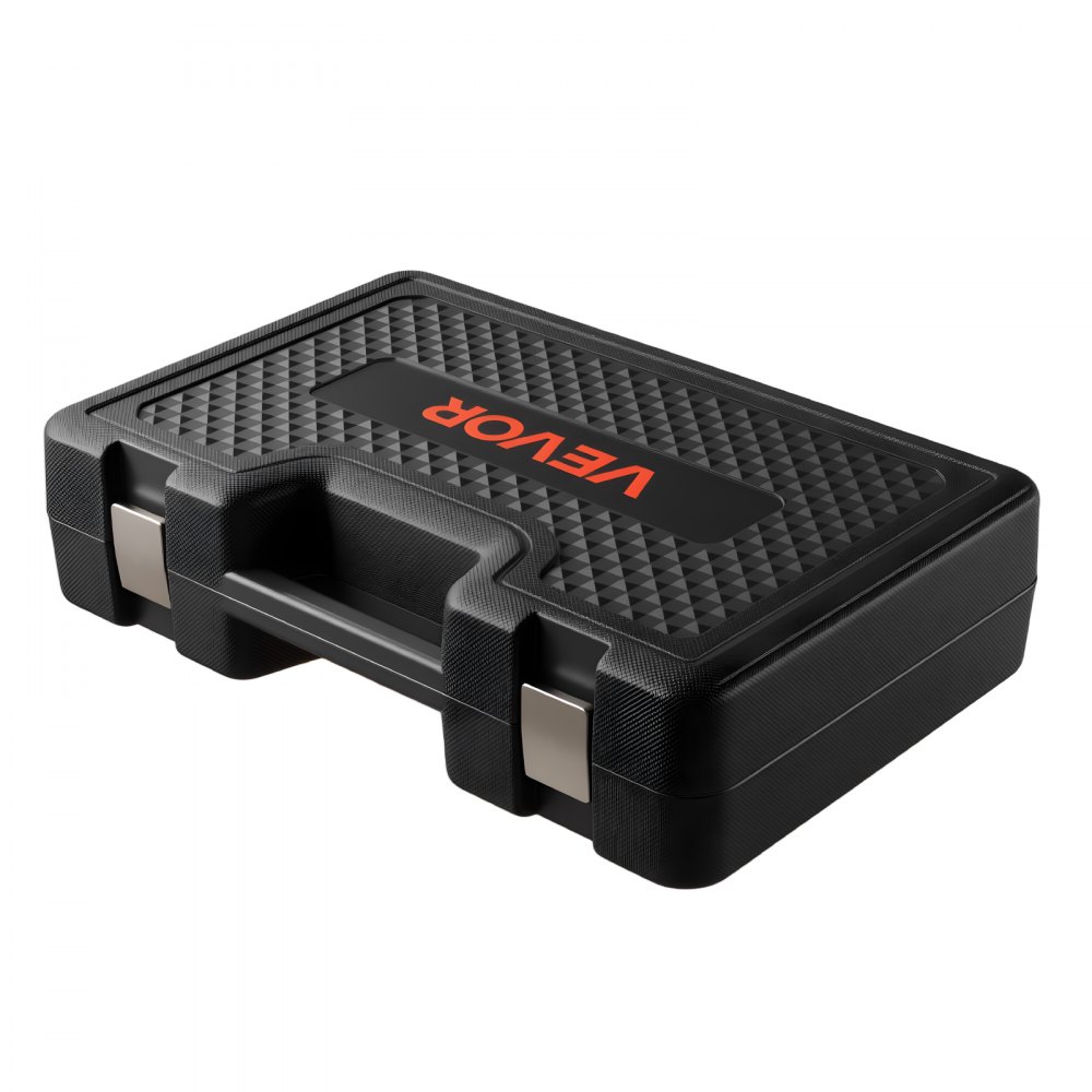 VEVOR Pull and Press Sleeve Kit, 36 PCS, Steel Bush Removal Insertion Sleeve Tools with Carrying Case, Compatible with LCV and HGV Engines, for Removing and Installing Bushings, Bearings, and Seals