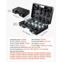 VEVOR Pull and Press Sleeve Kit, 36 PCS, Steel Bush Removal Insertion Sleeve Tools with Carrying Case, Compatible with LCV and HGV Engines, for Removing and Installing Bushings, Bearings, and Seals