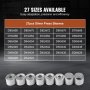 VEVOR 36 PCS Pull and Press Sleeve Kit Steel Bush Bearing Removal Installation