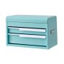 VEVOR Steel Tool Box with 2 Drawers and Top Storage Portable Metal Toolbox, for Garage Workshop Repair Shop Workbench, Magnetic Design, Heavy Duty Tool Storage Cabinet Organizer, with Liners, Green