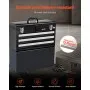 VEVOR Tool Box 20.5-inch Portable Metal Tool Box with 3 Drawers Tool Organizer