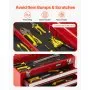 VEVOR Metal Tool Box, 20.5-inch, Portable Metal Tool Box with 3 Drawers, Small Tool Chest with EVA Liners, Ball Bearing Slide Drawers Locking & Powder Coated Finish, Multi-Function Tool Organizer, Red