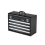 VEVOR Metal Tool Box, 20.5-inch, Portable Metal Tool Box with 4 Drawers, Small Tool Chest with EVA Liners, Ball Bearing Slide Drawers Locking & Powder Coated Finish, Multi-Function Tool Organizer