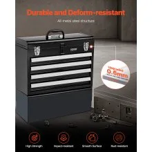 VEVOR Tool Box 20.5-inch Portable Metal Tool Box with 4 Drawers Tool Organizer