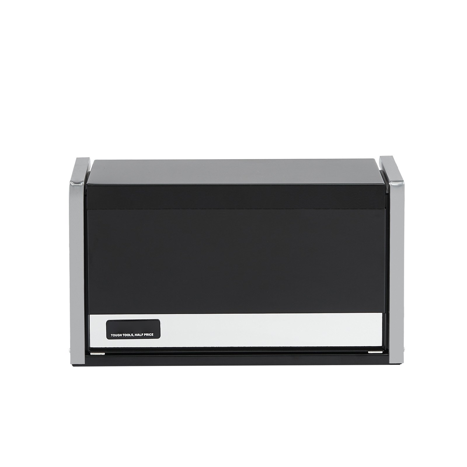 VEVOR Metal Tool Box, 8.6-inch, Portable Metal Tool Box with 3 Drawers, Small Tool Chest with EVA Liners and PP Feet Pads, Heavy-Duty Steel With Ball Bearing Opening and Powder Coated Finish, Black