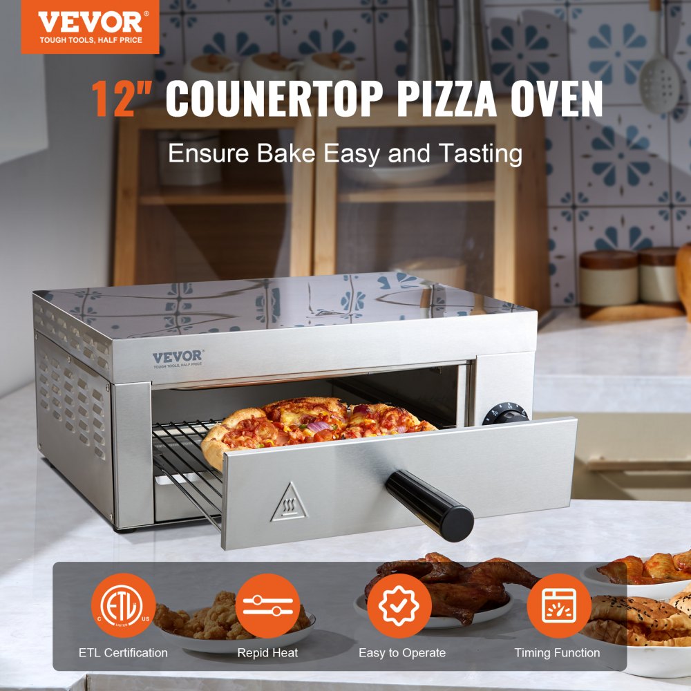 12 inch pizza in Air Fryer Convection Oven in 15 minutes! #pizzalover , Pizza