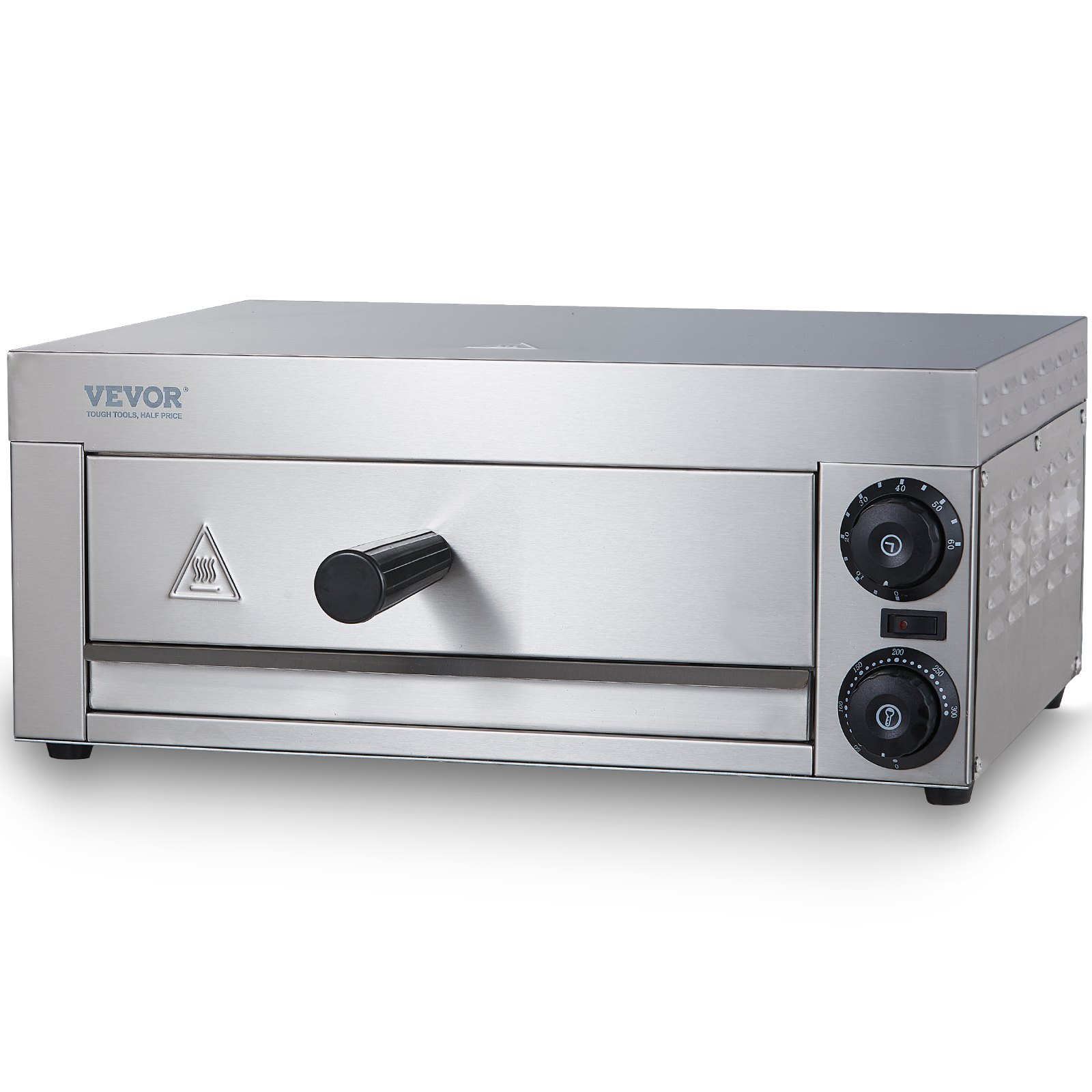 Electric Countertop Pizza Oven 12-inch, 1500W Commercial Pizza Oven with Adjustable Temp, 0-60 Minutes Timer, 360° Uniform Baking Pizza Maker & Removable Crumb Tray for Commercial and Home Use Electric Countertop Pizza Oven 12-inch, 1500W Commercial Pizza Oven with Adjustable Temp, 0-60 Minutes Timer, 360° Uniform Baking Pizza Maker & Removable Crumb Tray for Commercial and Home Use