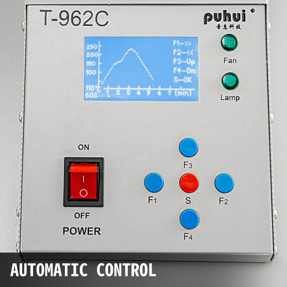 Reflow Oven Reflow Soldering Machine, T962c Smd Bga Infrared Ic Heater 400x600mm